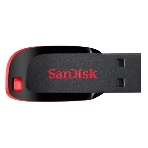Флешка USB Sandisk CZ50 Cruzer Blade (SDCZ50-016G-B35), 16Gb, USB 2.0, R/W 15/4, черный/красный, фото 1