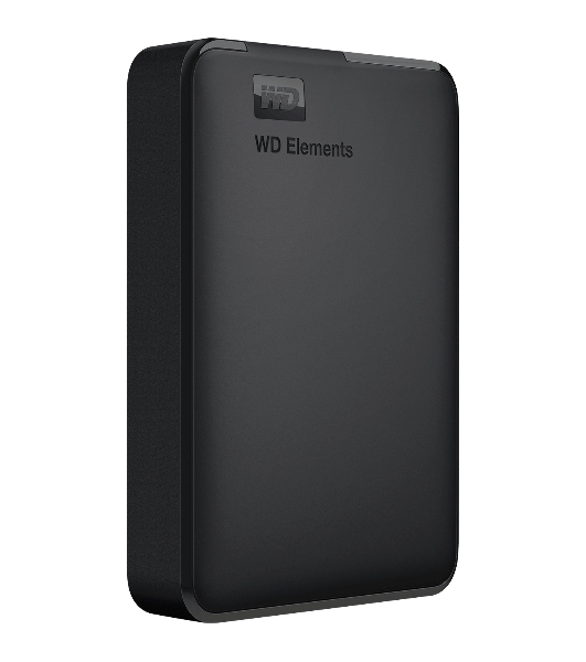 Внешний HDD 2.5' Western Digital Elements Portable, 4TB, USB 3.2 Gen 1 Type-A, 5400 rpm, черный