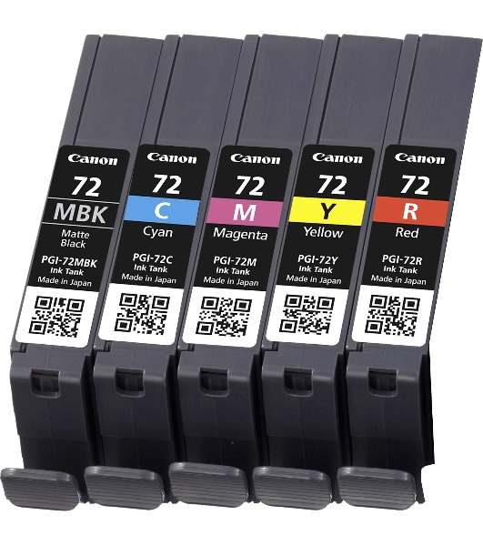 Картридж струйный CANON PGI-72 MBK/C/M/Y/R MULTIPACK (1640 стр. 13 мл) для CANON PRO-10