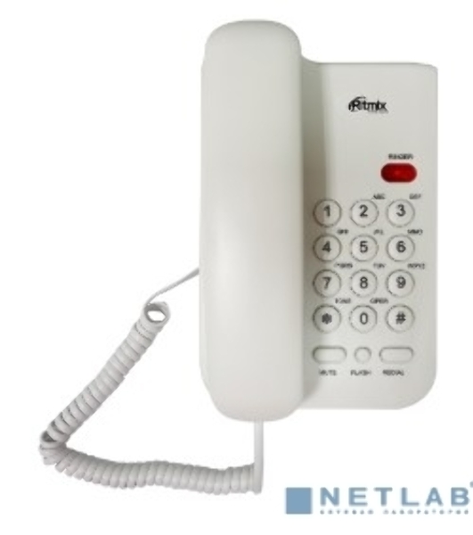 Телефон проводной Ritmix RT-311 белый