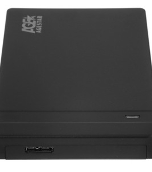 Внешний корпус для HDD AgeStar 3UB2P3 SATA III пластик черный 2.5'