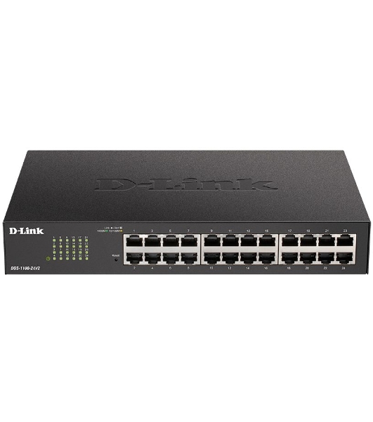 Коммутатор D-Link DGS-1100-24V2/A1A, 24×1 Гбит/с, настраиваемый