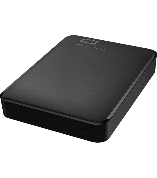 Внешний HDD 2.5' Western Digital Elements Portable, 4TB, USB 3.2 Gen 1 Type-A, 5400 rpm, черный
