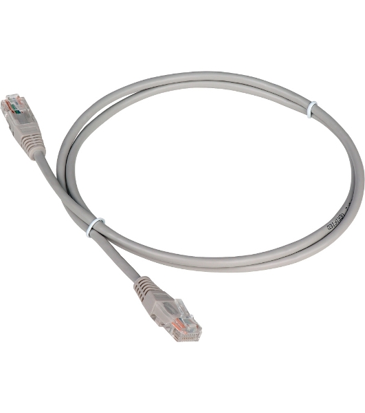 Патч-корд LANMASTER TWT UTP cat.5e, с заливными колпачками, 20.0 м, серый