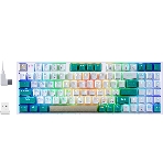 Клавиатура беспроводная Defender REDRAGON VEIGAR USB, Bluetooth/Радиоканал, бело-голубая, фото15