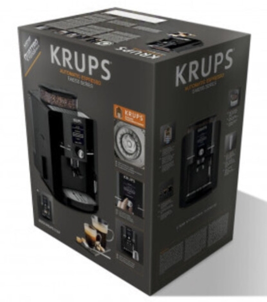 Кофемашина Krups Espresseria EA82F010 1450Вт черный/нержавеющая сталь