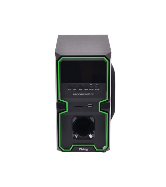 Акустическая система Dialog Progressive AP-222B BLACK - акустические колонки 2.1, 30W+2*10W RMS, Bluetooth, USB/SD reader
