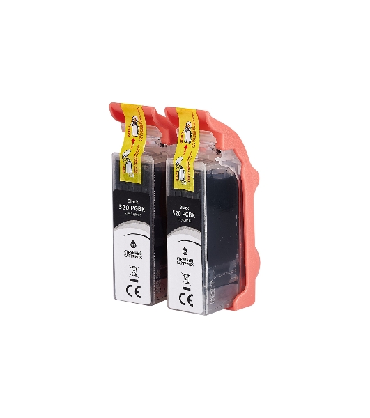 Набор струйных картриджей Sakura 2932B012 (520 PG Black/520 PG Black) для Canon, черный, 16x2 мл., 340 к.
