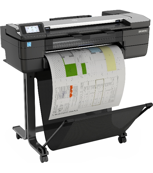 Плоттер струйный HP DesignJet T830 MFP (F9A28D), A1, 24', цветной, печ. A1 за 26 сек., 610 мм, 2400x1200 dpi, Wi-Fi, USB 2.0, Ethernet