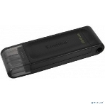Флешка USB Kingston DataTraveler DT70 (DT70/64Gb), 64Gb, USB Type-C 3.2, R/W 70/45, черный, фото22