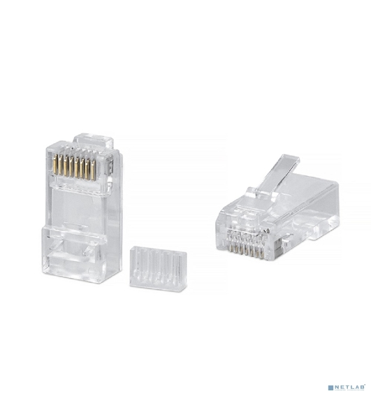 Коннектор Cabeus, RJ45(8p8c), кат. 6, неэкр., прозрачный