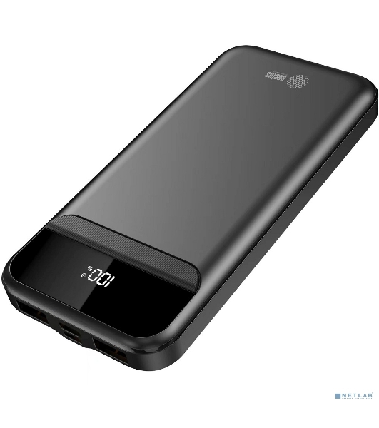 Портативный аккумулятор Cactus CS-PBFSCA-10000 10000mAh 4.5A 2xUSB-A/USB-C черный