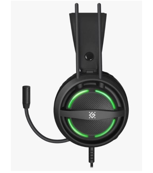Гарнитура Defender Dexter RG чёрный, проводная, USB / 2 x mini jack 3.5 мм, подсветка