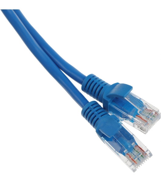 Патч-корд UTP Cablexpert cat.5e, 0.5м, литой, многожильный, синий