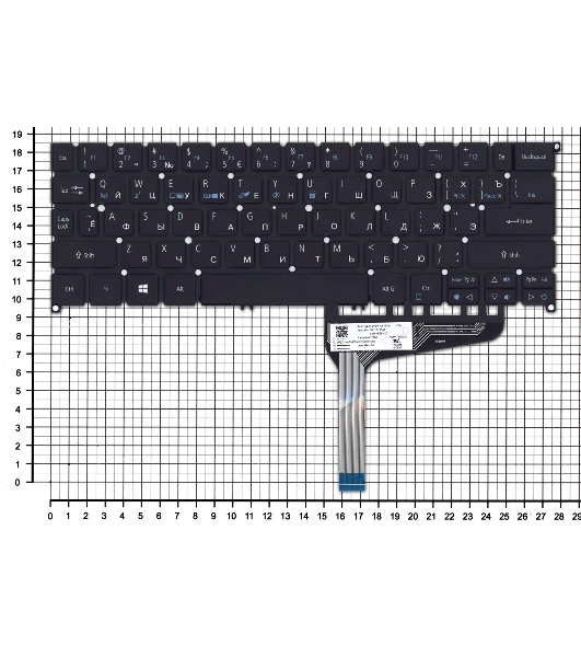 Клавиатура для ноутбука Acer Swift 7 SF714-52T черная