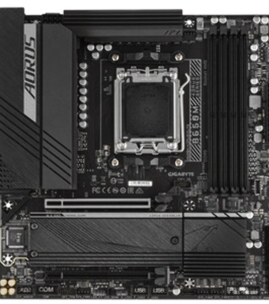 Материнская плата Gigabyte B650M AORUS ELITE, Socket AM5, AMD B650, 4xDDR5, 4xSATA, 2xM.2, 1xPCI-E 4.0 x16, 1xPCI-E 4.0 x4, 1xHDMI, 1xDP, 1x 2.5Gb LAN, 5xUSB-A 3.2 Gen 1, 2xUSB-A 3.2 Gen 2, 4xUSB-A 2.0, 1xUSB-C 3.2 Gen 2, 2x3.5 мм, 7.1, Micro-ATX