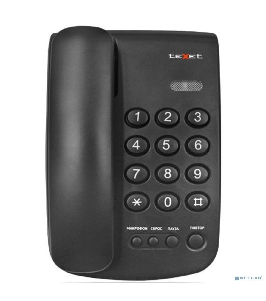 Проводной телефон teXet TX-241 черный