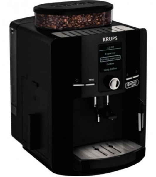 Кофемашина Krups Espresseria EA82F010 1450Вт черный/нержавеющая сталь