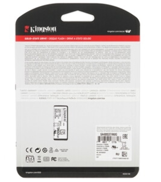 Накопитель SSD Kingston A400, 960Gb, SATA III, 2.5', R/W 500/450