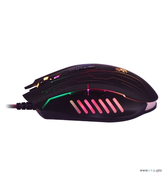 Мышь проводная A4Tech Bloody Q82 черный, 3200 dpi, USB, кнопки - 8