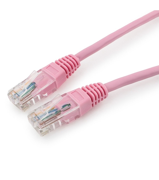 Патч-корд UTP Cablexpert cat.5e, 0.25м, литой, многожильный, розовый