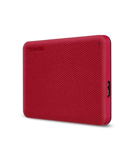 Внешний HDD 2.5' Toshiba Canvio Advance, 1TB, USB 3.2 Gen 1 Type-A, 5400 rpm, красный