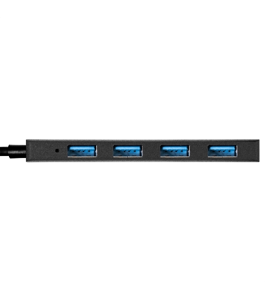 USB-концентратор 4-в-1 ExeGate DUB-4P/3 (кабель-адаптер USB3.0 --> 4xUSB3.0, Plug&Play, черный)