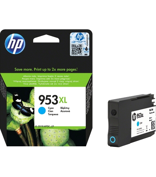 Картридж струйный HP 953XL High Yield Cyan Original Ink Cartridge