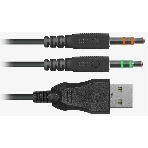 Гарнитура Defender Dexter RG чёрный, проводная, USB / 2 x mini jack 3.5 мм, подсветка, фото11