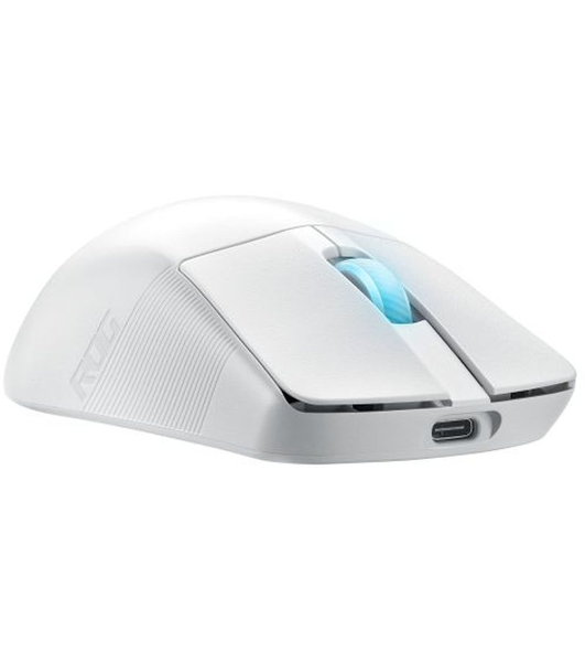 Мышь беспроводная/проводная ASUS ROG Harpe Ace Aim Lab Edition белый, 36000 dpi, радиоканал, Bluetooth, USB, кнопки - 5