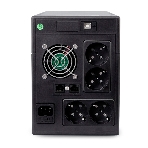 Источник бесперебойного питания Powerman Smart Sine 2000VA/1400W, 220V, Line-Interactive, LCD, Tower, Out: 4xShuko, черный*SmartSine2000, фото4