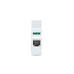 Устройство грозозащиты линий Ethernet + PoE на 1 канал (УЗИП). Класс II. Защищает PoE оборудование, подключенное к линиям Ethernet от наведенного напряжения высоких энергий. Скорость передачи данных: 10/100/1000 Мбит/c. Стандарты PoE: IEEE802.3 af/at/bt до 90W. Защищаемые контакты: 1-8. Номинальное рабочее напряжение Un - 48V DC. Максимльное рабочее напряжение Um - 60V DC. Номинальный ток разряда In - до 5kA. Максимльный ток разряда Imax - до 10kA. Время отклика - до 1нс. Вход - Розетка RJ45, В, фото2