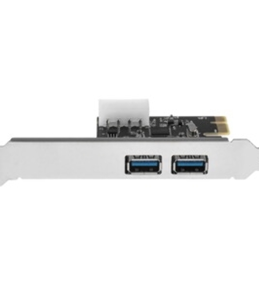 Контроллер ExeGate EXE-319 PCI-E 2.0, 2*USB 3.0 ext, разъем доп.питания (OEM)