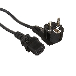Кабель питания ExeGate Power PC-3P (Евровилка угловая Schuko->С13) VDE-250V-3*0.5-CU, 6A, 3м, фото 1