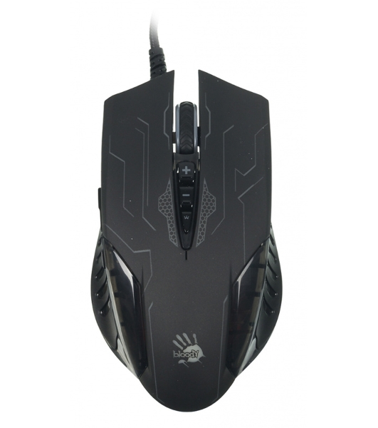 Мышь проводная A4Tech Bloody Q51 черный, 3200 dpi, USB, кнопки - 8