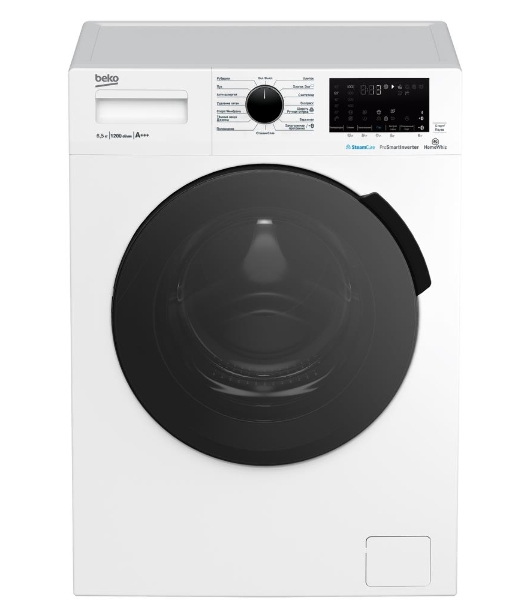 Стиральная машина Beko WSPE6H616W белый, загрузка фронтальная 6,5 кг, 1200 об/мин., класс: А++