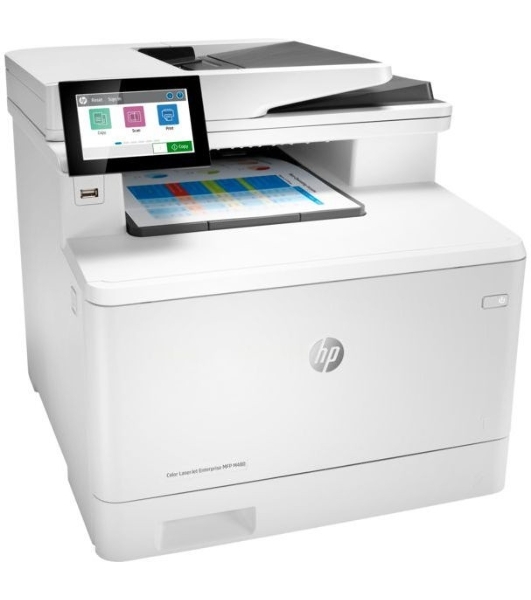 МФУ лазерное HP Color LaserJet Pro M480f (3QA55A), A4, цветной, печ. до 27 стр/мин., скан. до 29 стр/мин. (ч/б) 20 стр/мин. (цвет), 600 x 600 dpi, USB, RJ-45, Air Print, Mopria