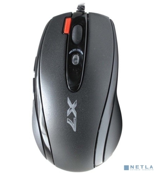 Мышь проводная A4Tech X-718BK черный, 3000 dpi, USB, кнопки - 7