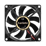 Вентилятор 12В DC ExeGate EX08015B2P (80x80x15 мм, 2-Ball (двойной шарикоподшипник), 2pin, 2000RPM, 21dBA), фото4