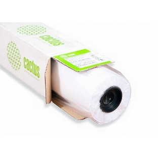 Бумага Cactus CS-PC120-91430 36'(A0) 914мм-30м/120г/м2/белый матовое универсальная (с покрытием) втулка:50.8мм (2')