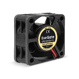 Вентилятор для корпуса ExeGate ExtraPower EP04020S2P-5 черный, 40 мм, 7000 об/мин, 30.5 дБ, 2 pin