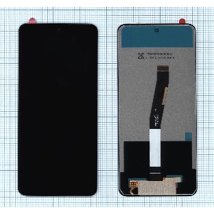 Дисплей для Xiaomi Redmi Note 9S, Redmi Note 9 Pro в сборе с тачскрином (copy) черный