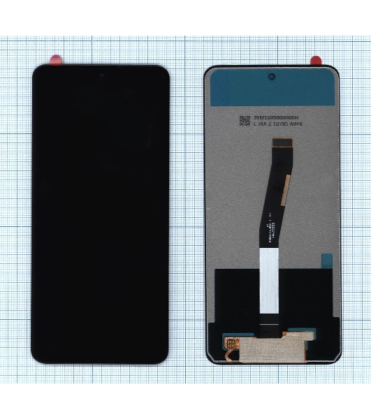 Дисплей для Xiaomi Redmi Note 9S, Redmi Note 9 Pro в сборе с тачскрином (copy) черный