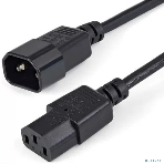 Кабель питания Filum FL-PC10-C13-C14-1.2M С13- C14, 3х0.75мм, 220В, 10A, черный, 1.2 м. [FL-PC10-C13-C14-1.2M], фото 1