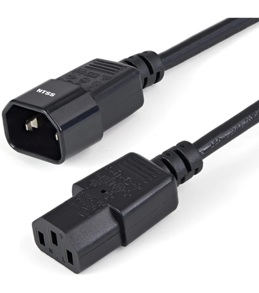 Шнур питания NTSS NTSS-PC13141 C13-С14 проводник.:3x0.75мм2 1м 220В 10А черный