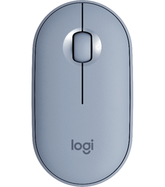 Мышь беспроводная Logitech Pebble M350 серый, 1000 dpi, радиоканал, Bluetooth, USB, кнопки - 3