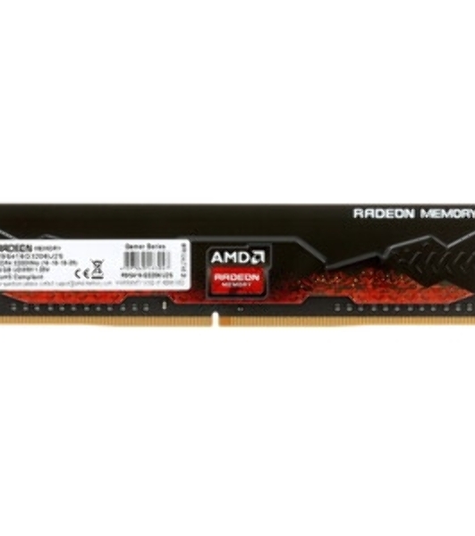 Оперативная память AMD Radeon R9, DDR4, 16GB (1x16GB), 3200MHz, CL16, DIMM, с радиатором, черный