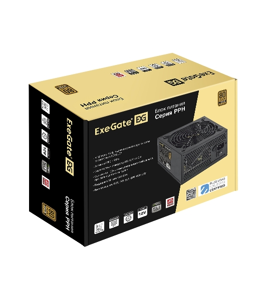Блок питания ExeGate 1000PPH-OEM (EX292157RUS-S), 1000Вт, 80 PLUS Bronze, 120мм, черный