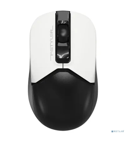 Мышь беспроводная A4Tech Fstyler FB12 белый/черный, 1200 dpi, радиоканал, Bluetooth, USB, кнопки - 3