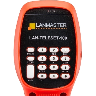 Трубка телефонная Lanmaster LAN-TELESET-100 для тестирования красный